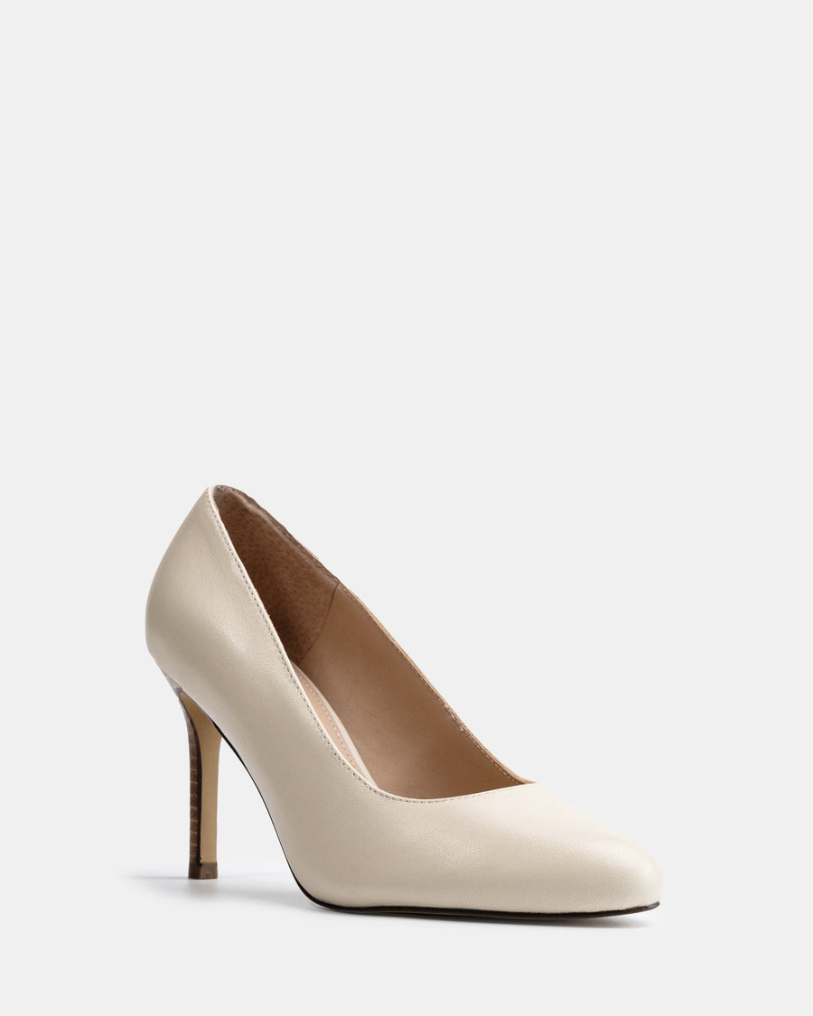 Tash Vintage Ivory Leather