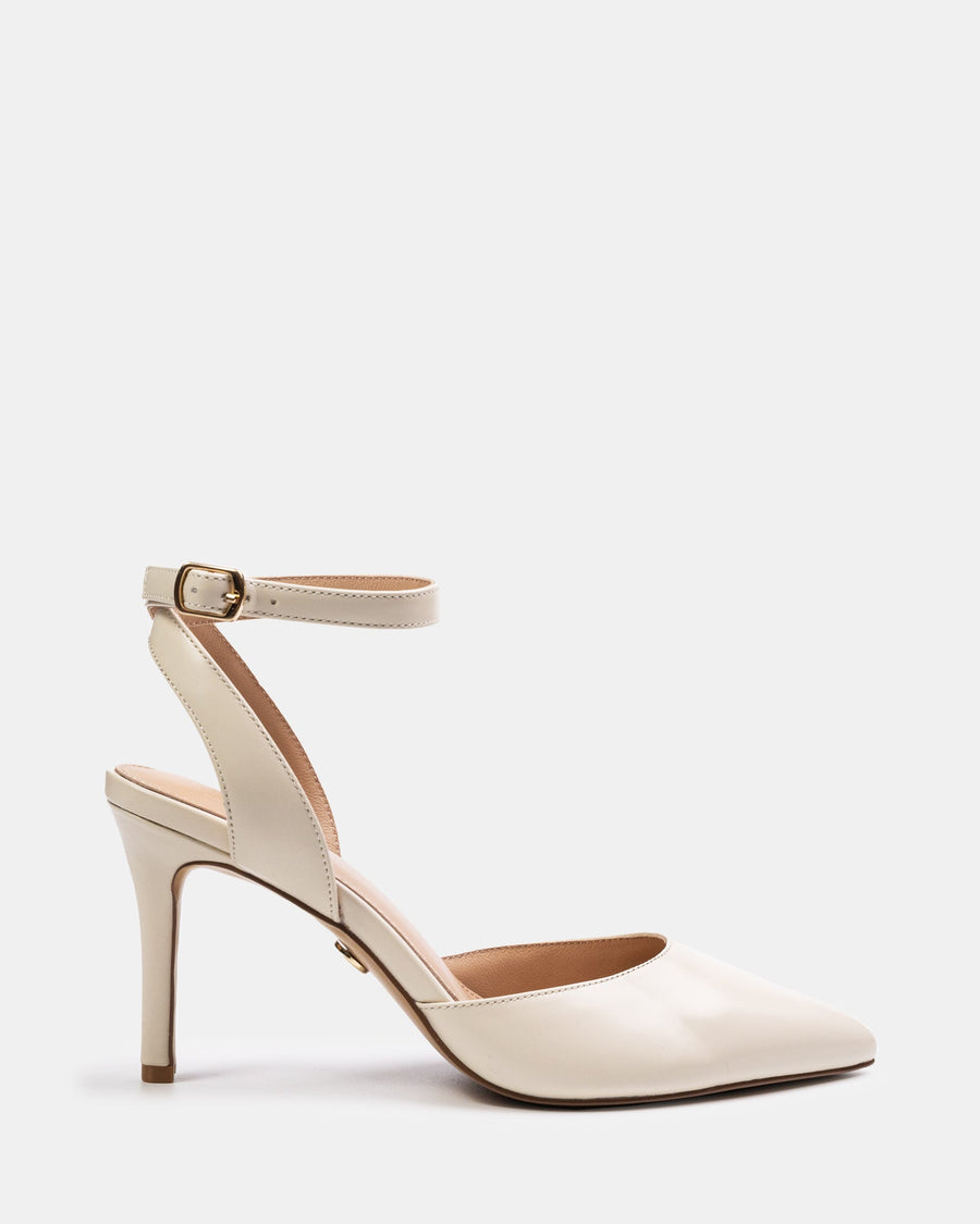 Reva Vintage Ivory Box Leather
