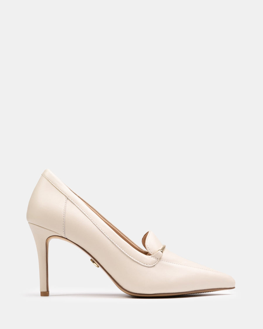 Rylan High Heels Vintage Ivory Leather