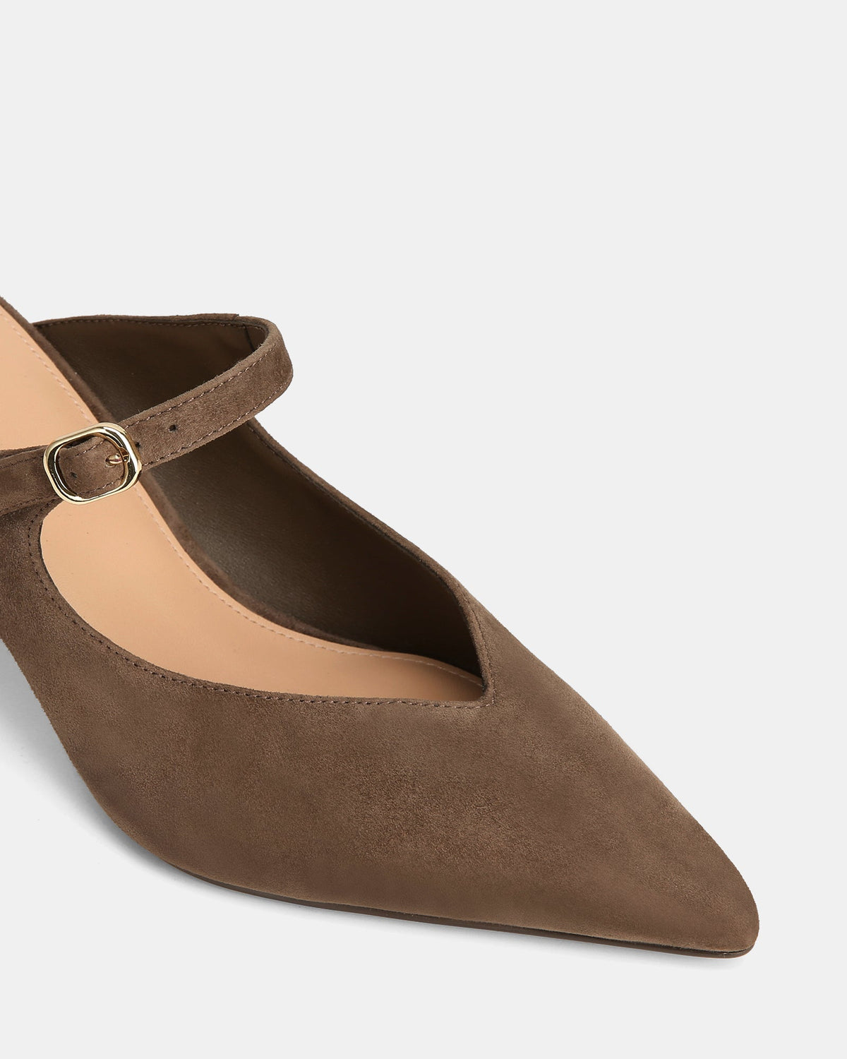 Lucille Mid Heels Mocha Brown Suede