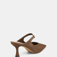Lucille Mid Heels Mocha Brown Suede