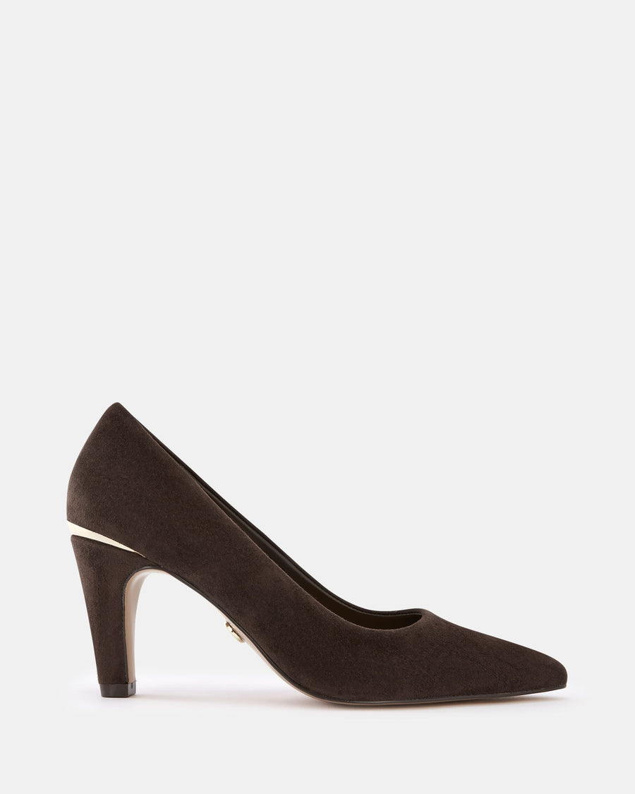 Parisa High Heels Chocolate Suede