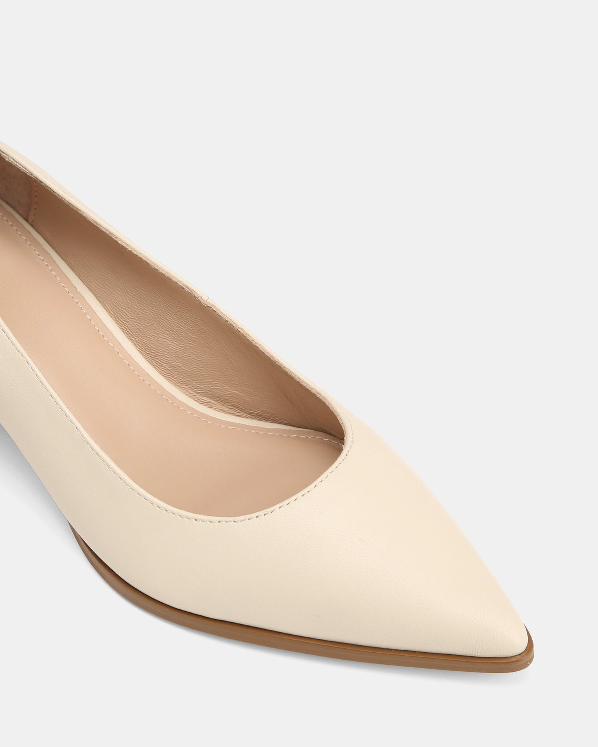 Fae Mid Heels Vintage Ivory Leather