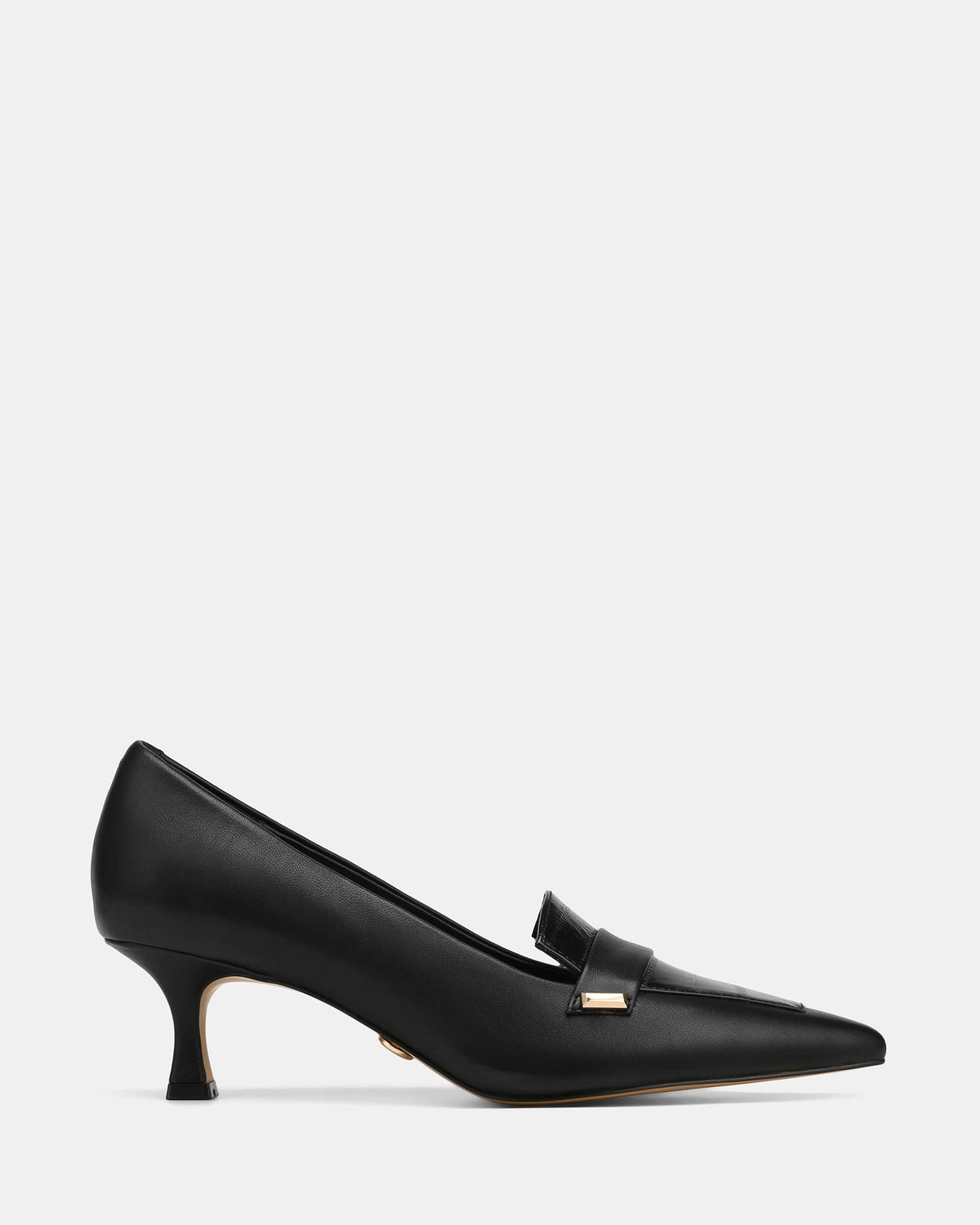 Gabby Low Heels Black Leather