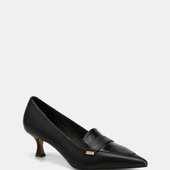 Gabby Low Heels Black Leather