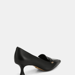 Gabby Low Heels Black Leather