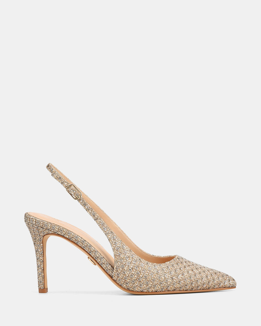 Riker High Heels Metallic Textile