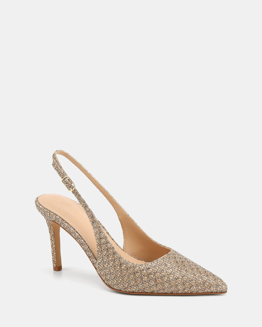 Riker High Heels Metallic Textile