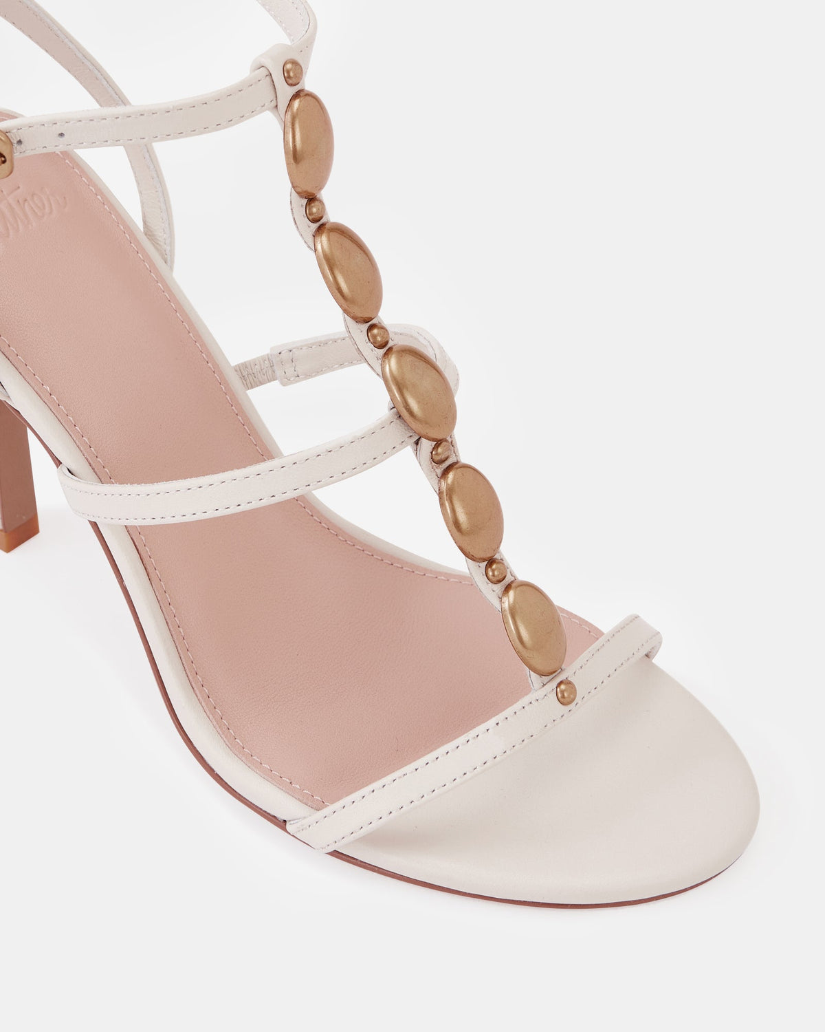 Zola High Heel Vintage Ivory Leather