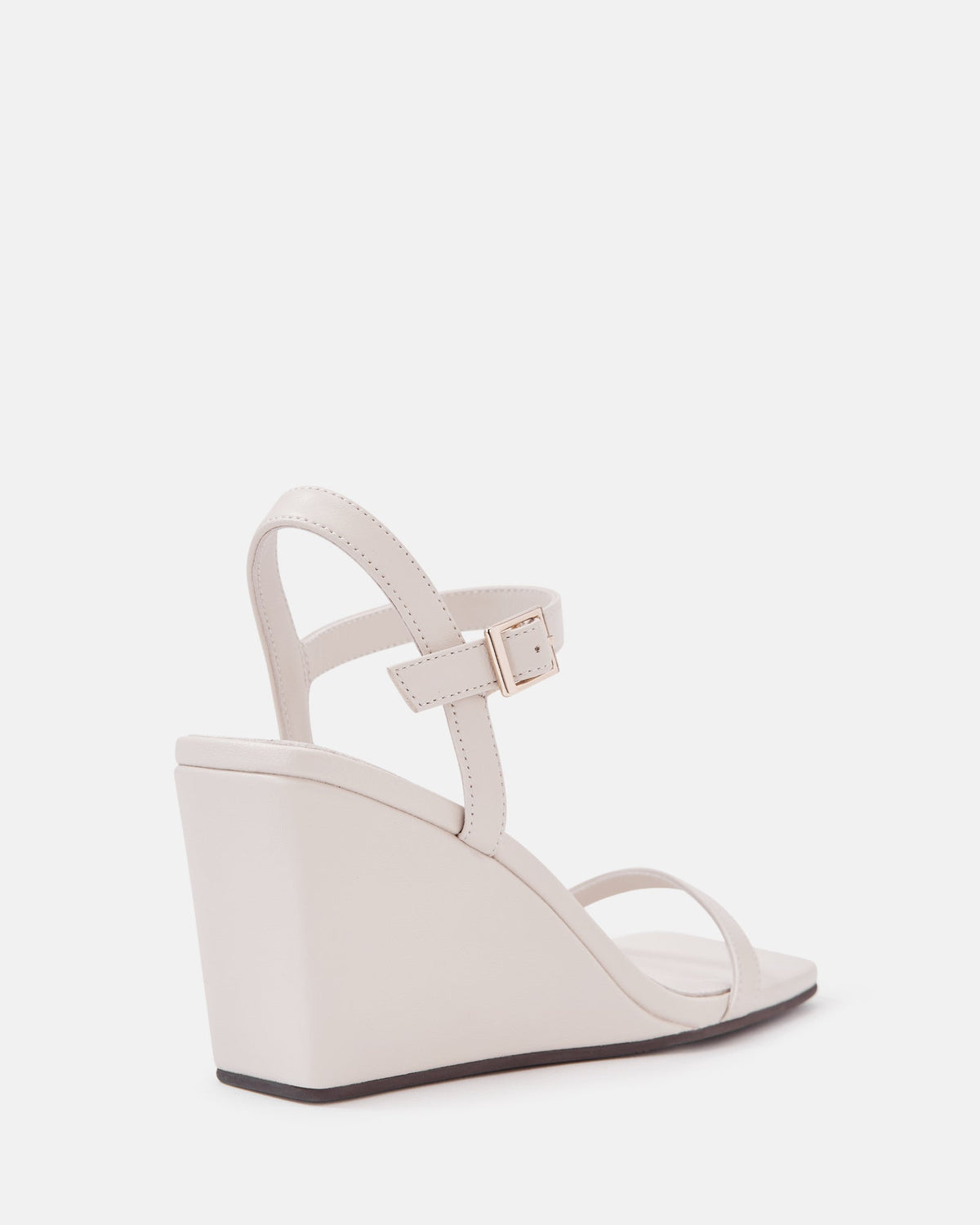 Prisca Mid Heel Vintage Ivory Leather