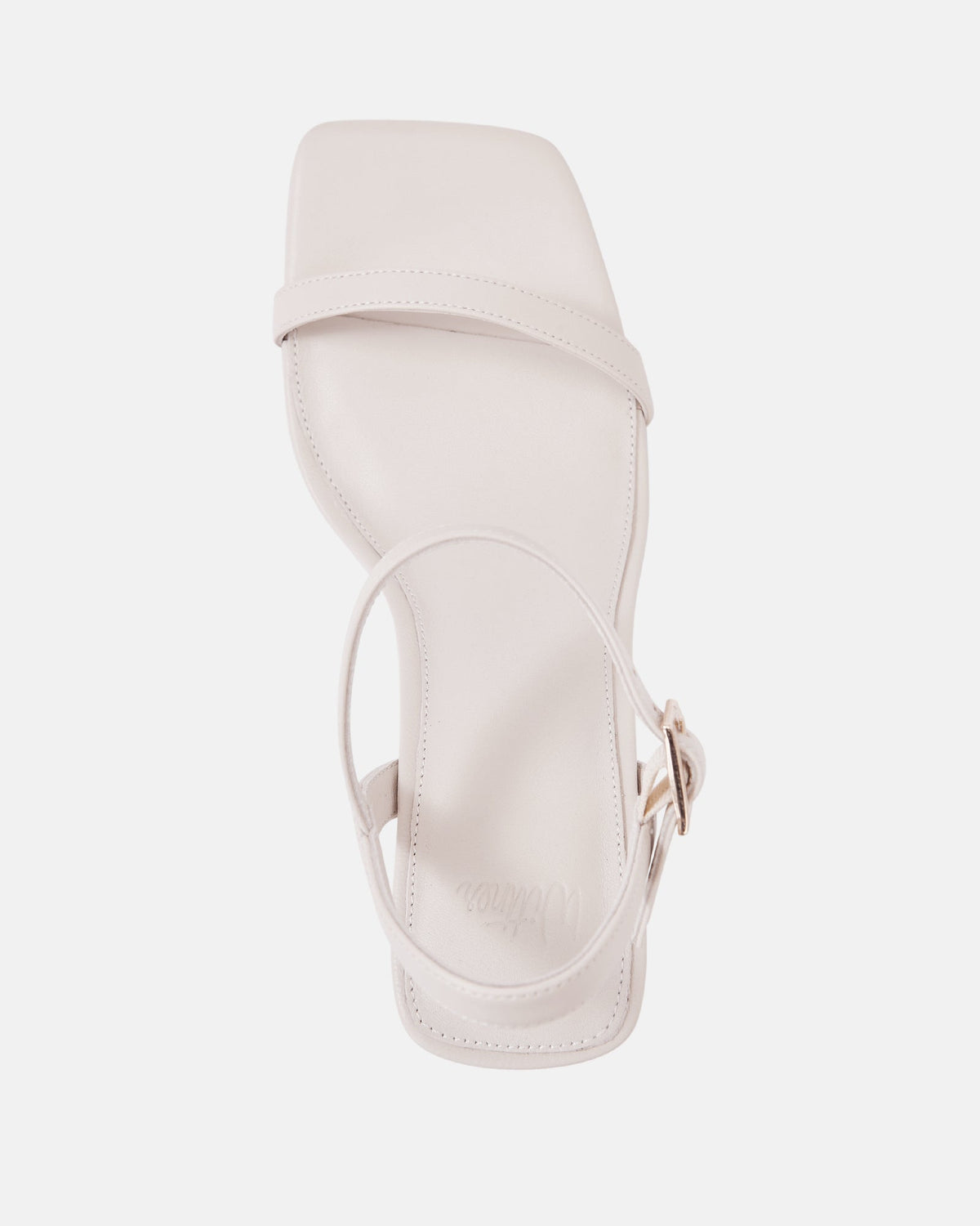 Prisca Mid Heel Vintage Ivory Leather