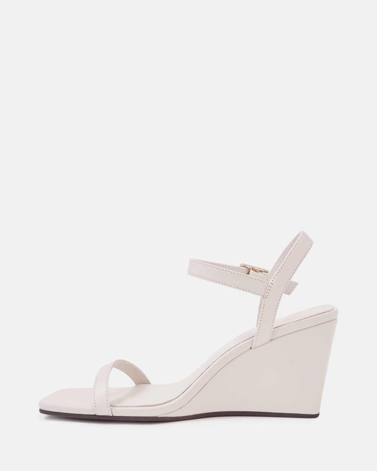 Prisca Mid Heel Vintage Ivory Leather
