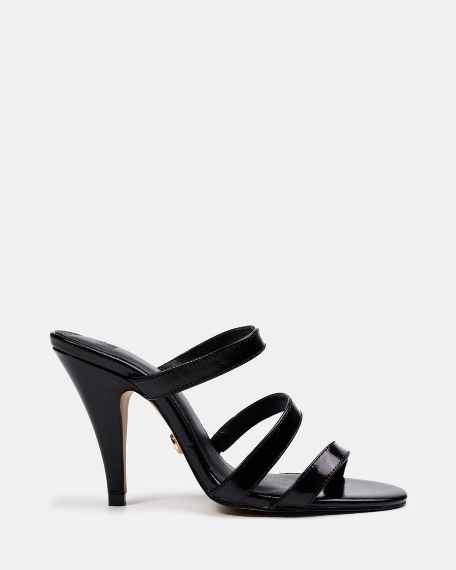 Terra Black Shiny Leather