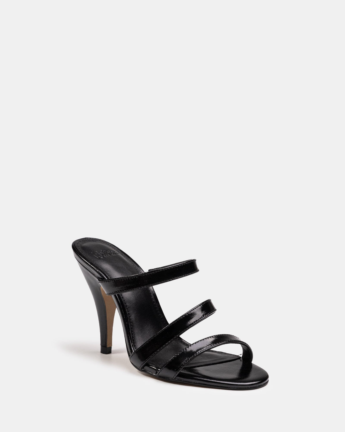 Terra Black Shiny Leather