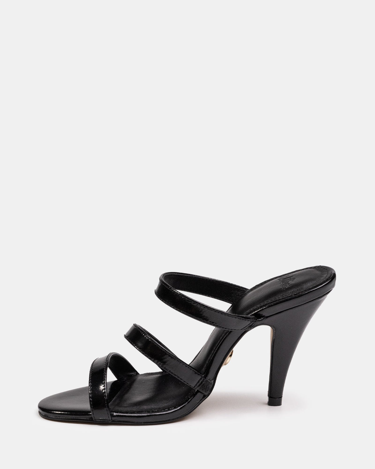Terra Black Shiny Leather