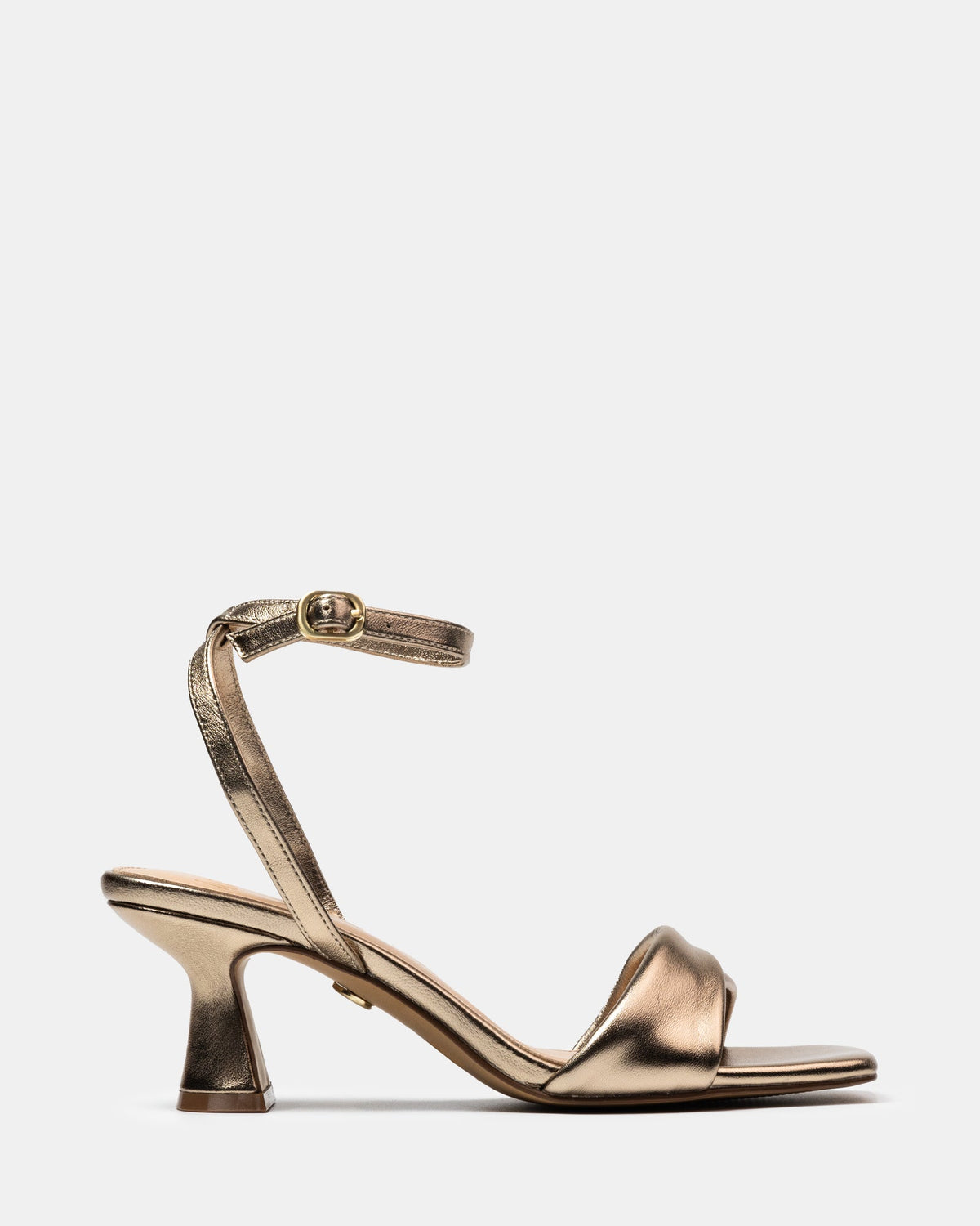Martina Champagne Metallic Leather