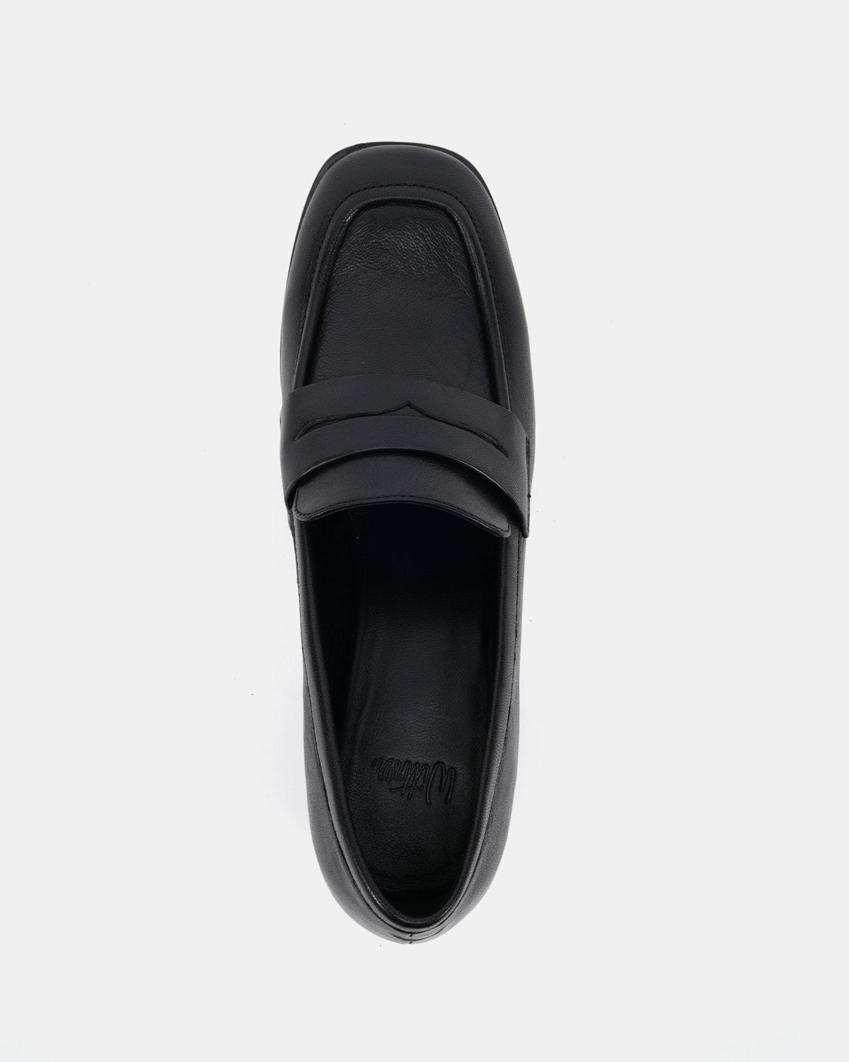 Kylie Low Heels Black Leather