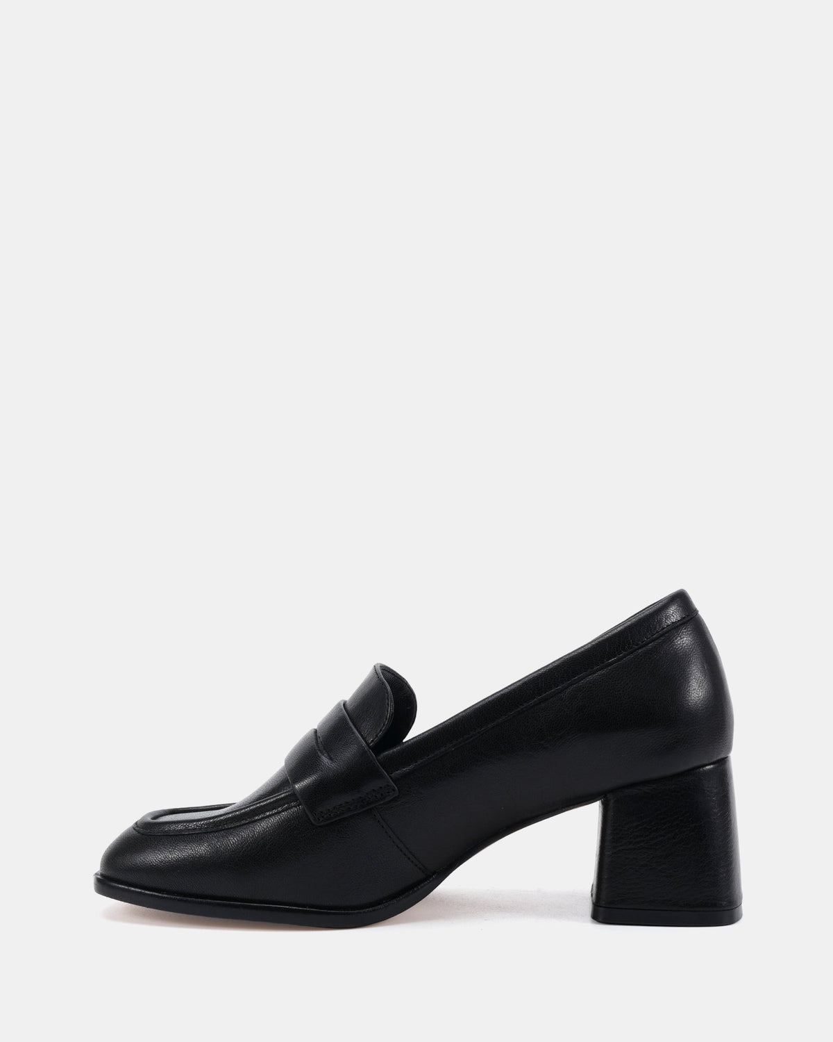 Kylie Low Heels Black Leather