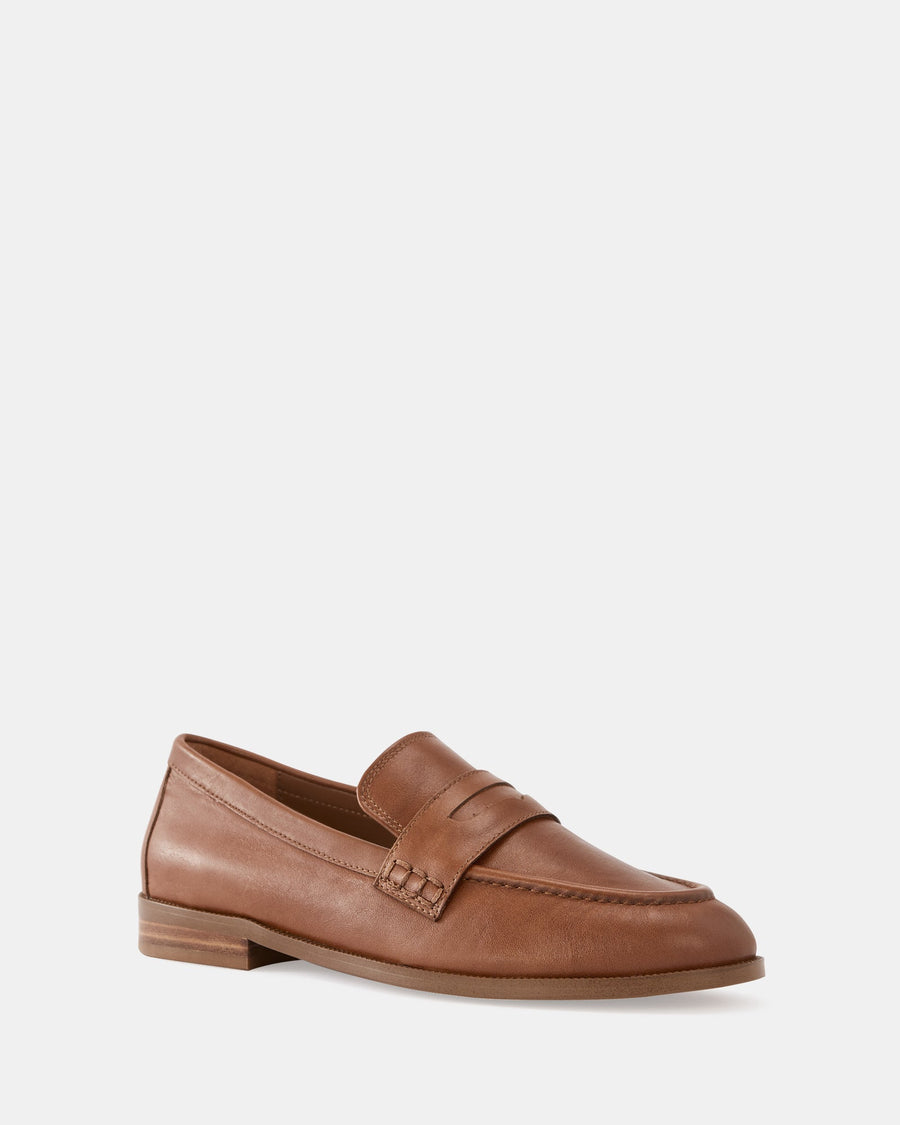 Alexandra Loafers Burnt Almond Leather
