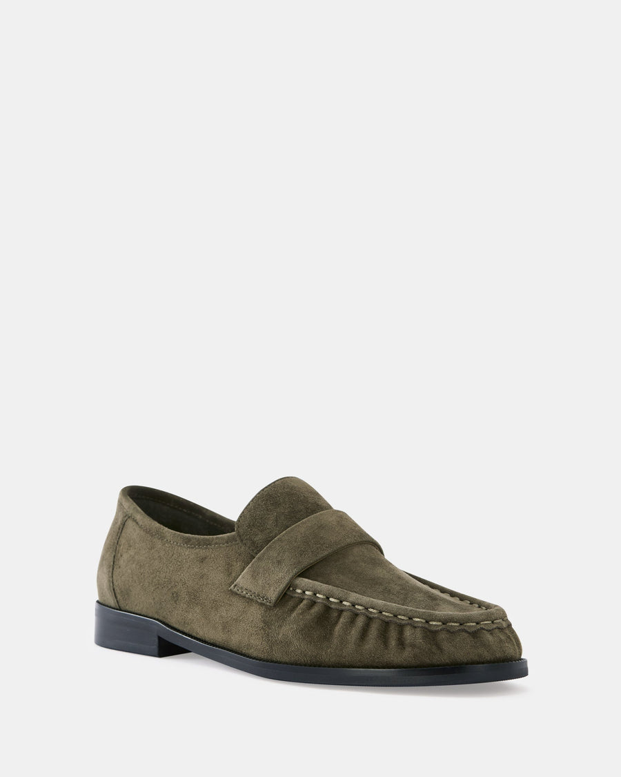 Adriel Loafers Olive Green Suede