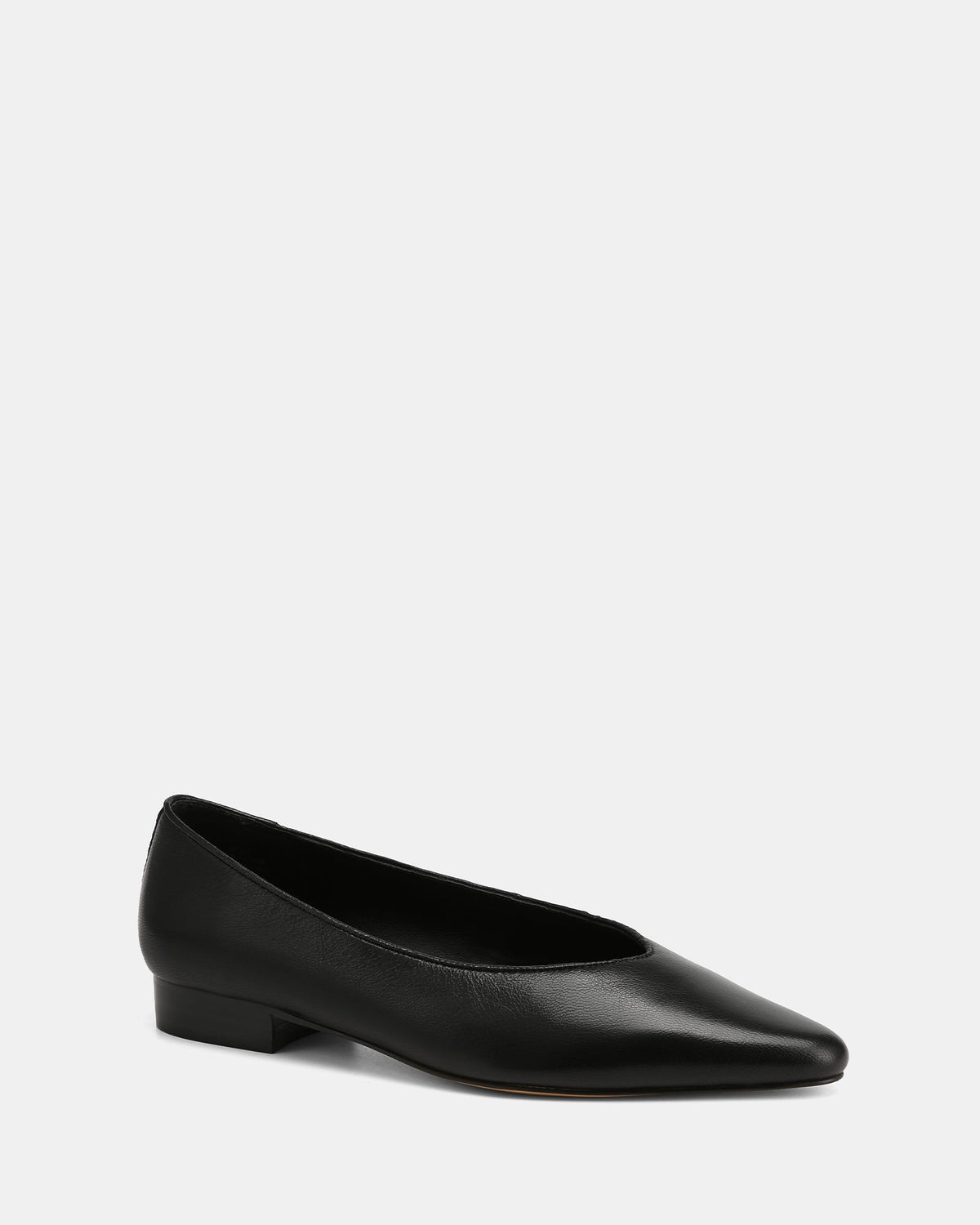 Calio Casual Flats Black Leather
