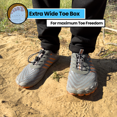 The Wide-Toe Barefoot Walker, extra-wide toe box