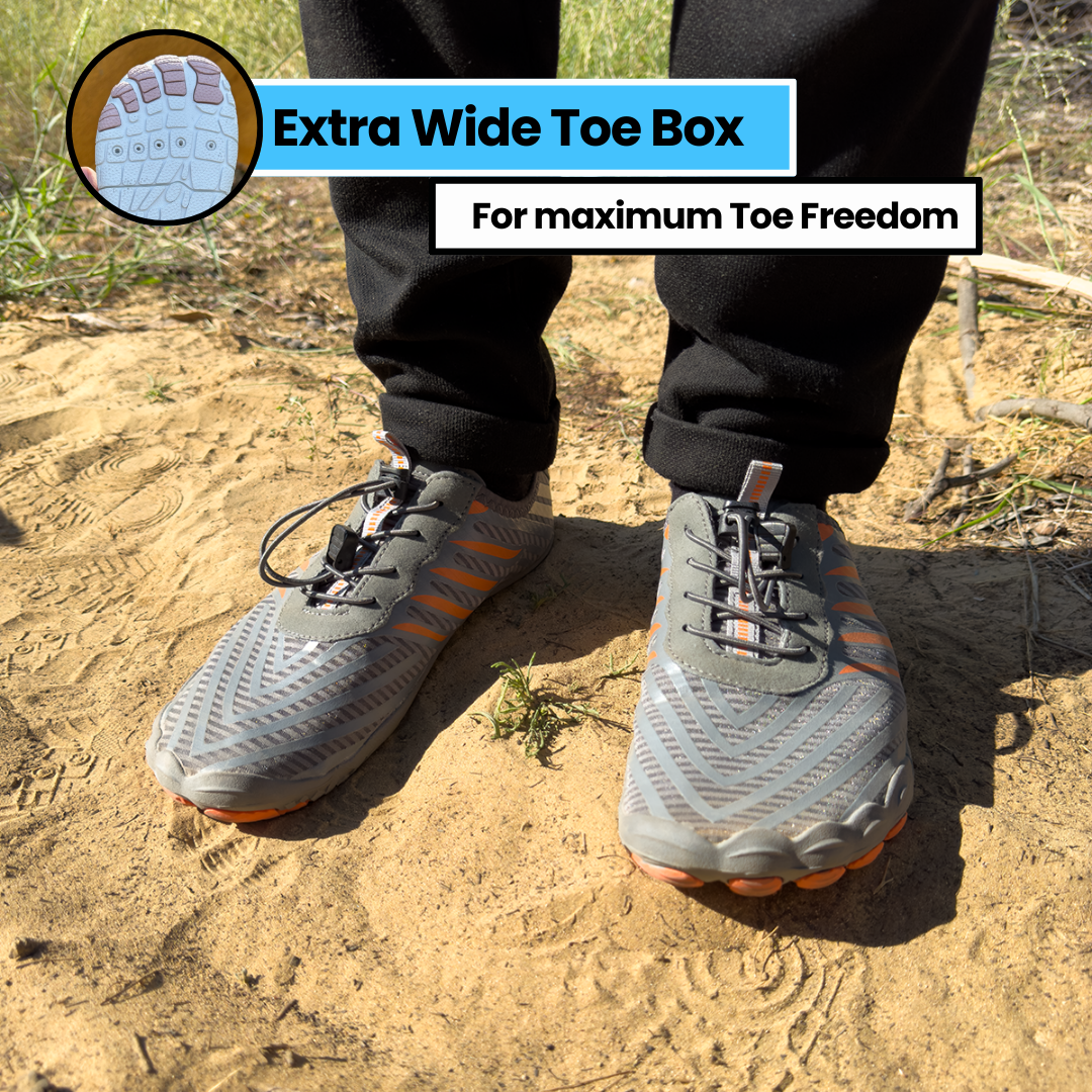 The Wide-Toe Barefoot Walker, extra-wide toe box