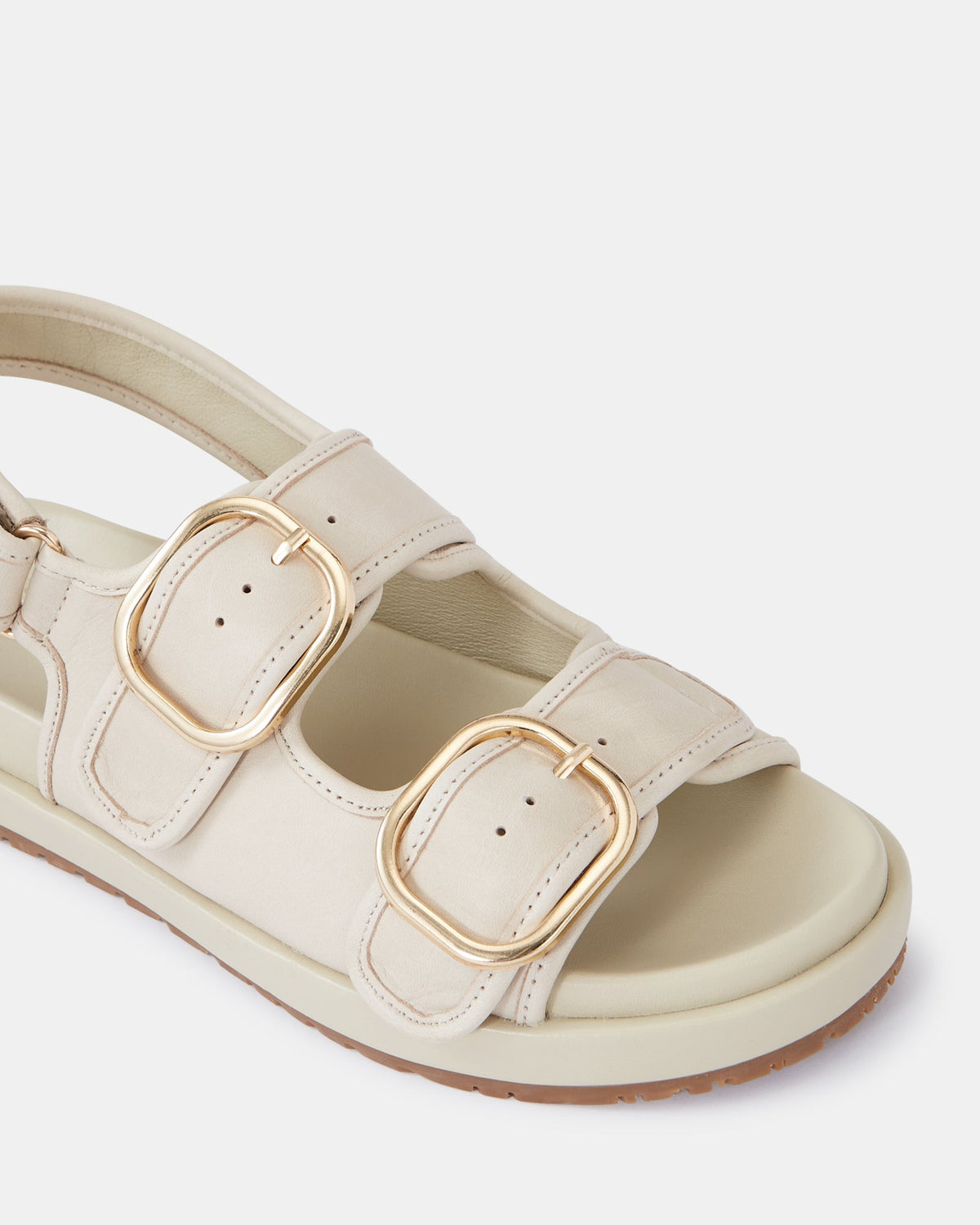 Atticus Vintage Ivory Pebbled Leather
