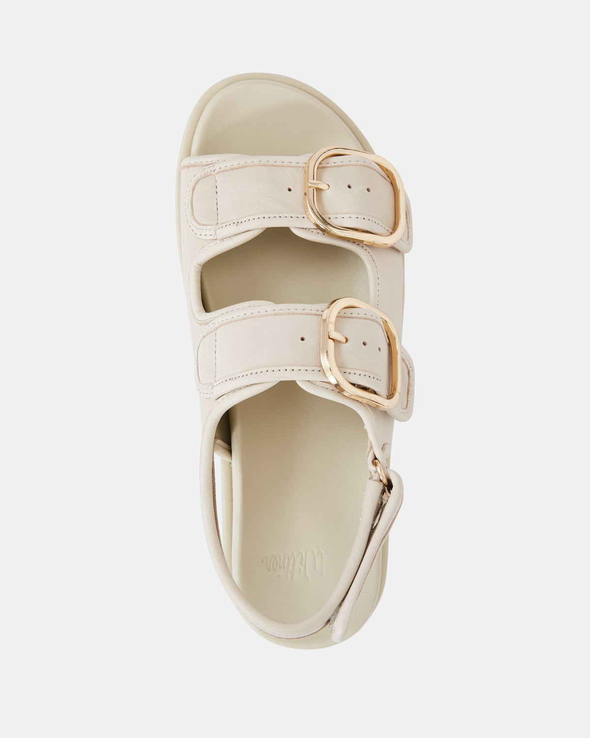 Atticus Vintage Ivory Pebbled Leather