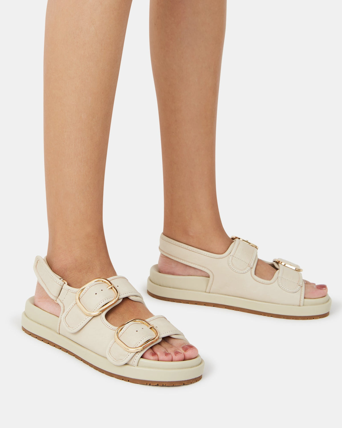 Atticus Vintage Ivory Pebbled Leather