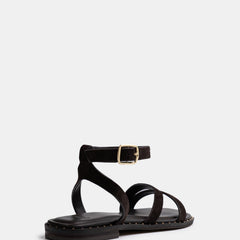 Crystina Chocolate Suede