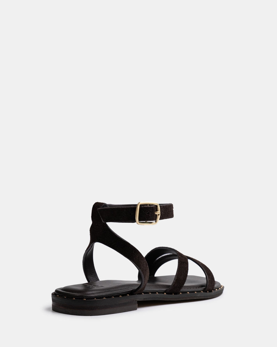 Crystina Chocolate Suede