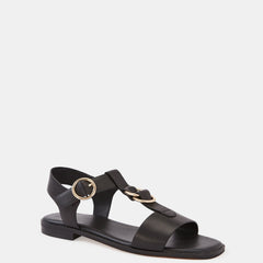 Dalia Black Pebbled Leather
