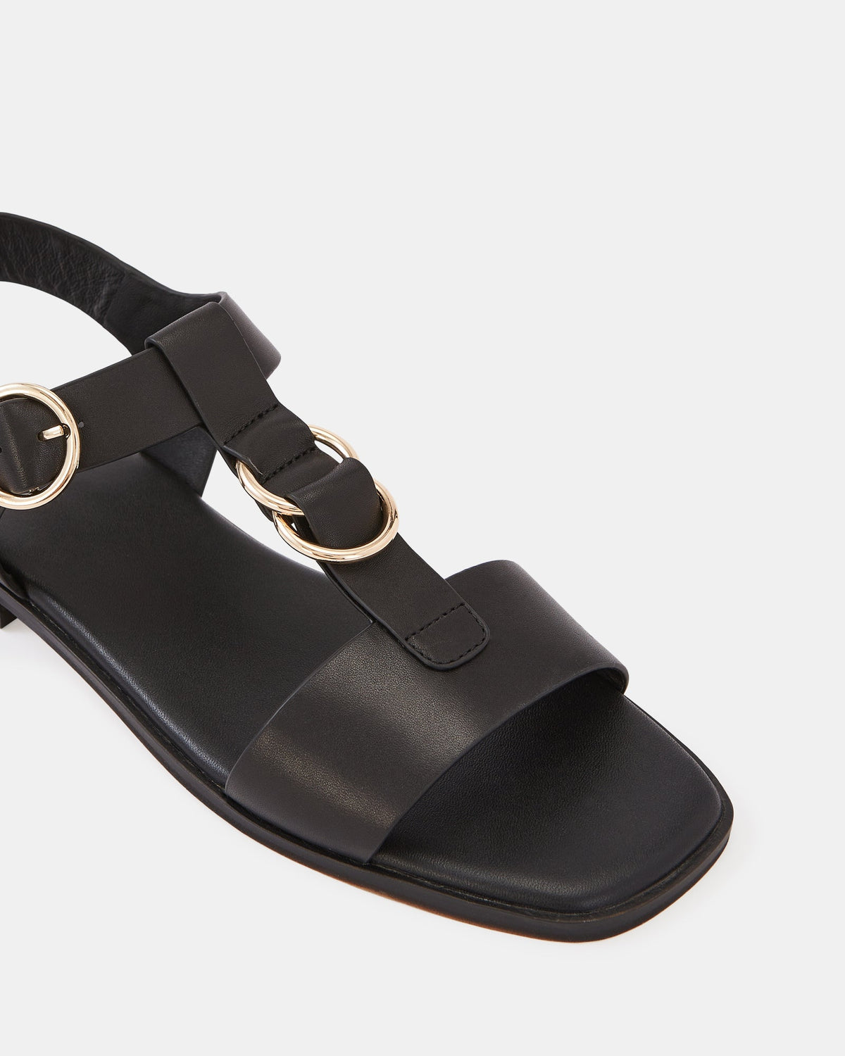 Dalia Black Pebbled Leather