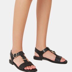 Dalia Black Pebbled Leather