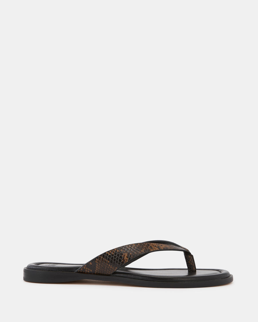 Ethel Snake Emboss Leather