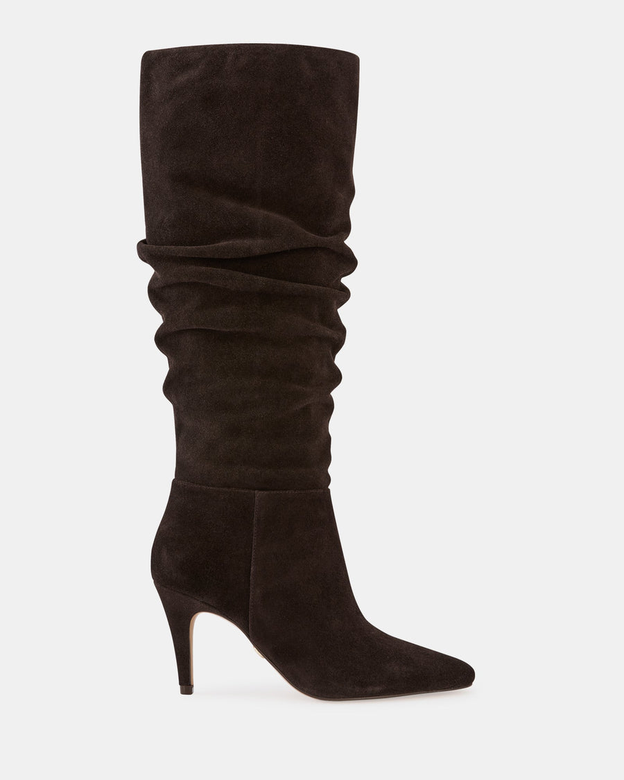 Romayn Long Boots Ebony Suede