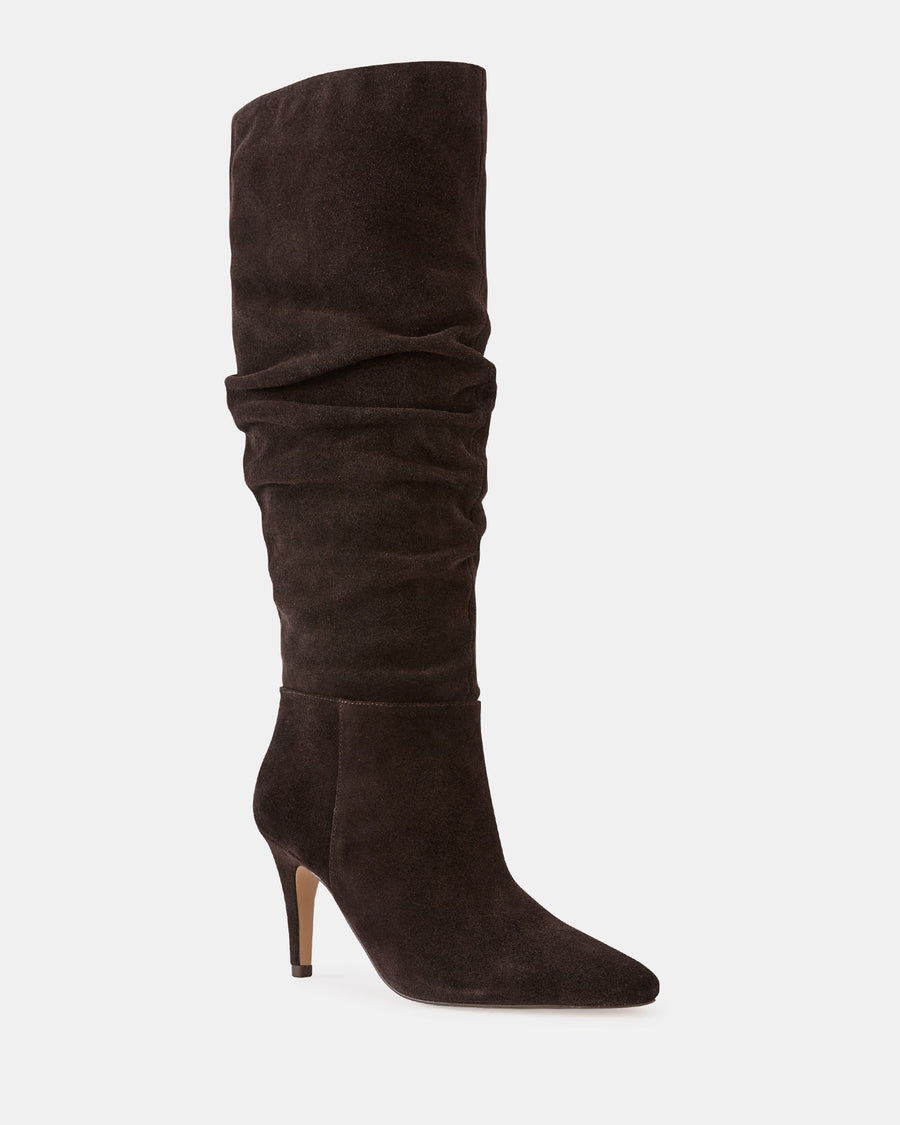 Romayn Long Boots Ebony Suede