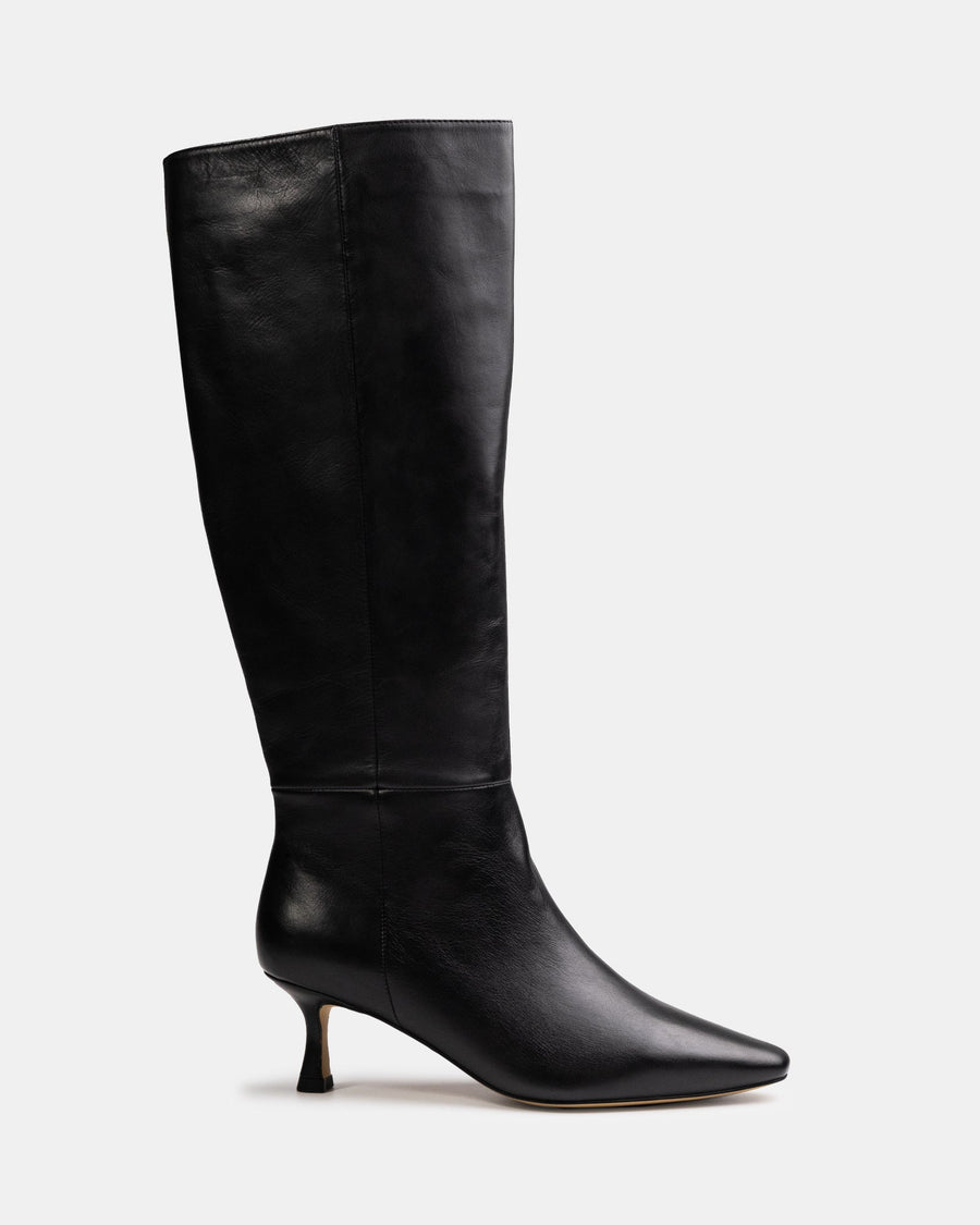 Mia Long Boots Black Leather