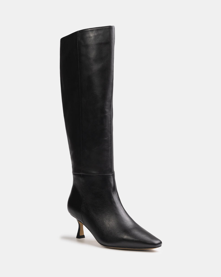 Mia Long Boots Black Leather