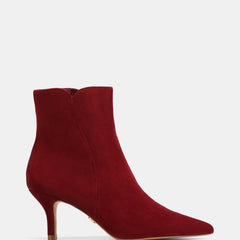 Tiara Ankle Boot Berry Suede