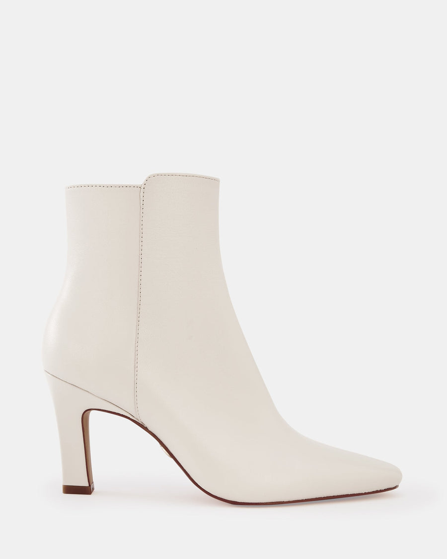 Loz Ankle Boot Ecru Leather