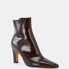 Loz Ankle Boot Plum Crinkle Patent