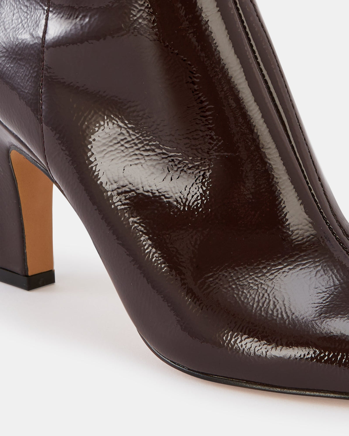 Loz Ankle Boot Plum Crinkle Patent
