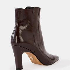 Loz Ankle Boot Plum Crinkle Patent