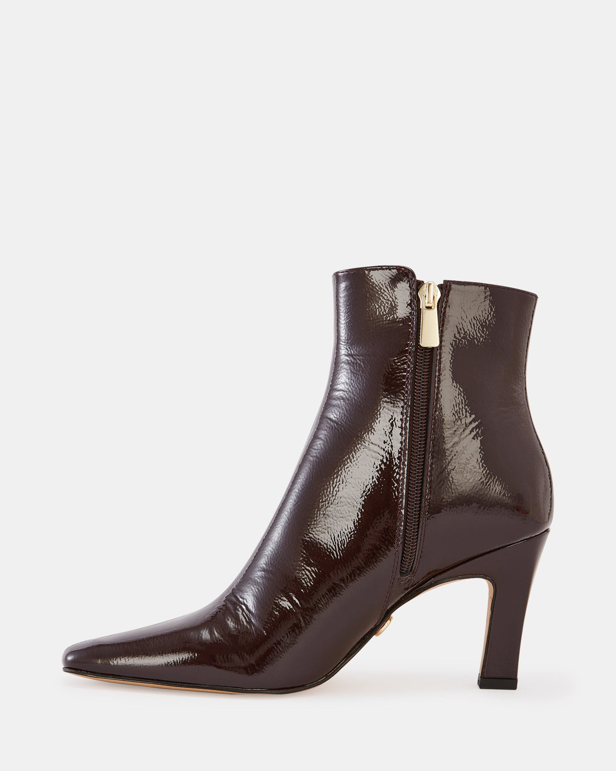 Loz Ankle Boot Plum Crinkle Patent