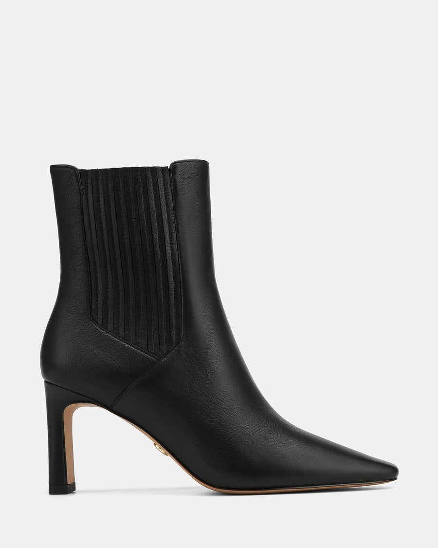 Natalie Ankle Boot Black Leather