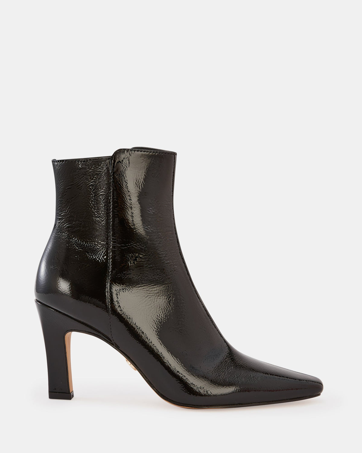 Loz Ankle Boot Black Crinkle Patent
