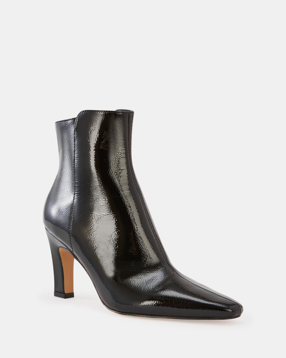 Loz Ankle Boot Black Crinkle Patent