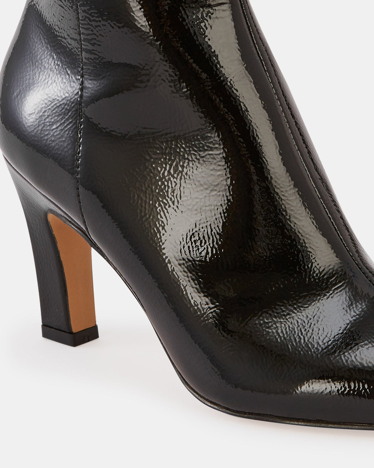 Loz Ankle Boot Black Crinkle Patent